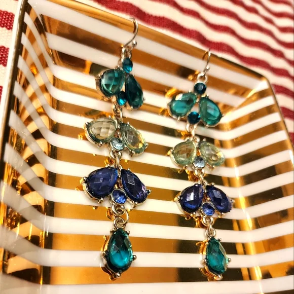 NWT Gemstone Drop Earrings - Picture 1 of 6